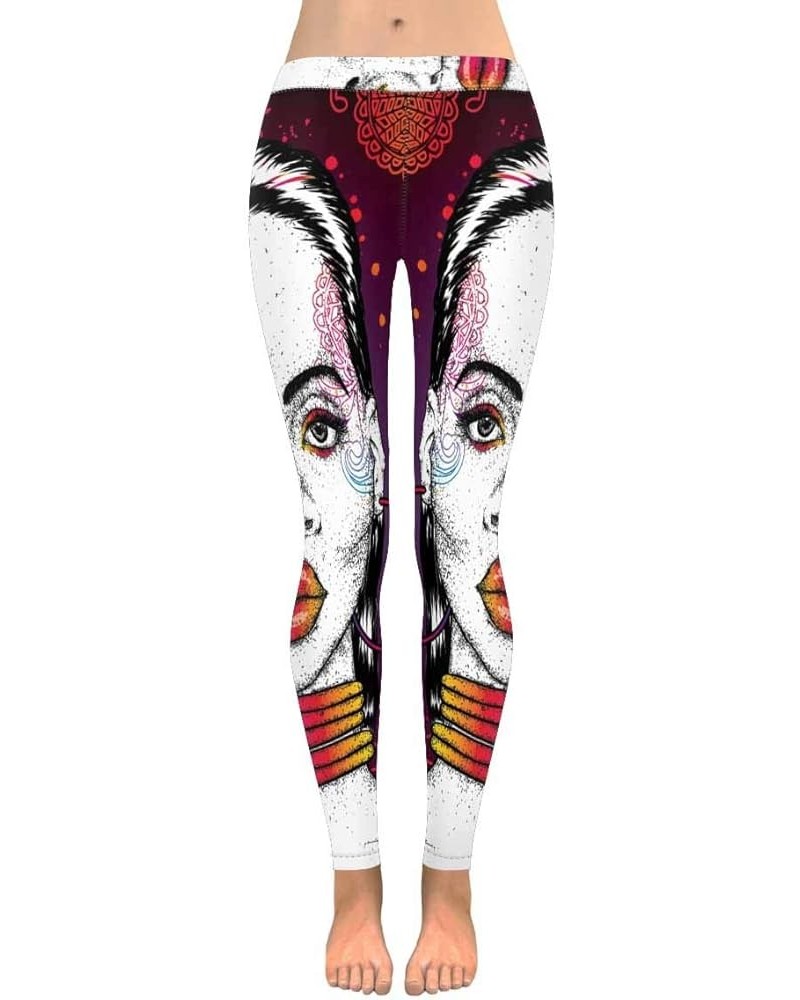 Tribal African American Woman Stretchy Capri Leggings Skinny Yoga Pants Regular & Plus Sizes 2XS-5XL Design 3 $16.32 Leggings