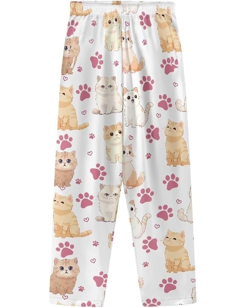 Pajamas Pants for Women Long Pants Sleepwear Soft Comfy Night Wear Loungewear Pajama House Wear XS-4XL Cat Paws $15.67 Sleep ...