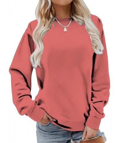 Womens Casual Long Sleeve Sweatshirt Crewneck Cute Pullover Relaxed Fit Tops Fall Fashion 2023 Oversized Tunic Blouses Deal 1...