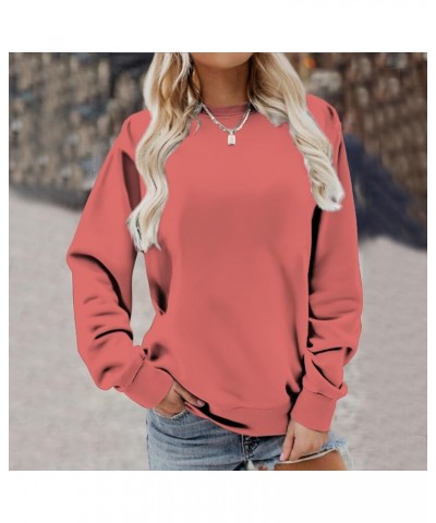 Womens Casual Long Sleeve Sweatshirt Crewneck Cute Pullover Relaxed Fit Tops Fall Fashion 2023 Oversized Tunic Blouses Deal 1...