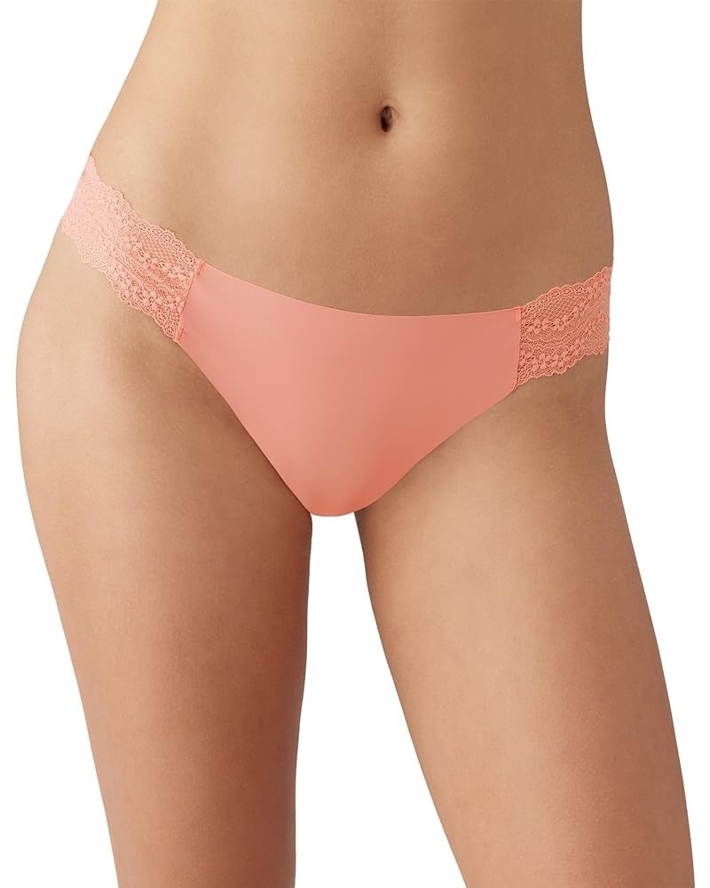 Women's B.Bare Thong Panty Peach Amber $6.52 Lingerie