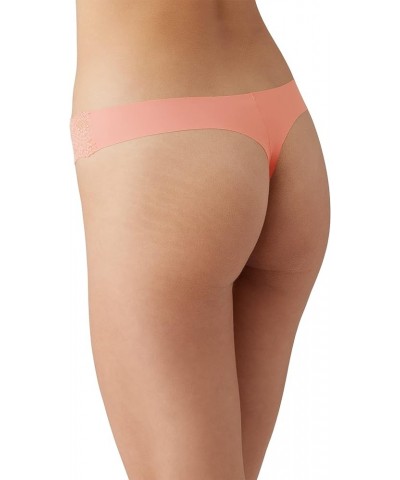 Women's B.Bare Thong Panty Peach Amber $6.52 Lingerie