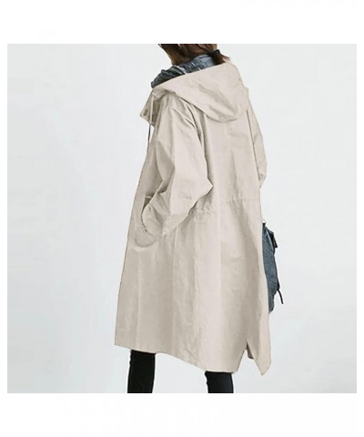 Women's Coats Basic Long Jacket Coat Womens Elegant Windbreaker Wild Winter Women's Coat Coats for Women Trendy Khaki-8 $14.3...