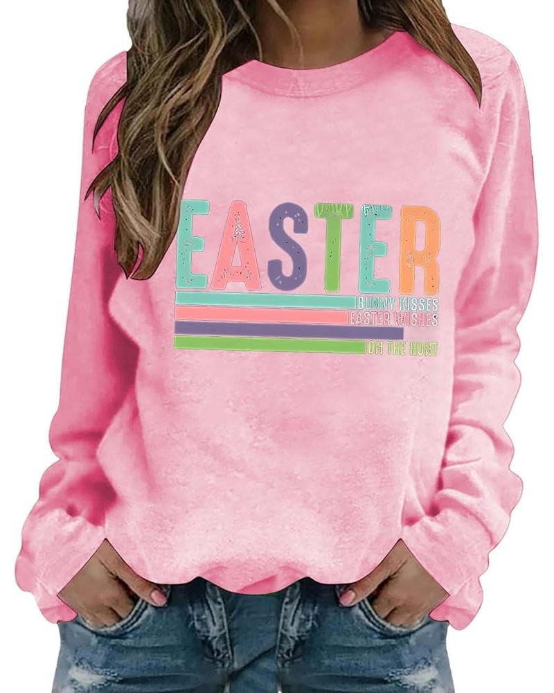 Lucky Mama Sweatshirt Women St. Patrick's Day Sweatshirts Spring Fall Long Sleeve Sweatshirt Tops Easter2-pink $11.39 Hoodies...