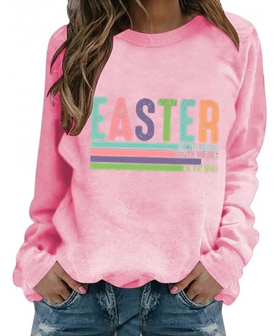 Lucky Mama Sweatshirt Women St. Patrick's Day Sweatshirts Spring Fall Long Sleeve Sweatshirt Tops Easter2-pink $11.39 Hoodies...