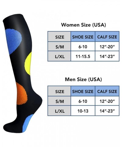 5/7 Pairs Compression Socks for Women & Men Circulation - Best Support for Running Athletics Nursing Travel 12-5 Pairs Yellow...