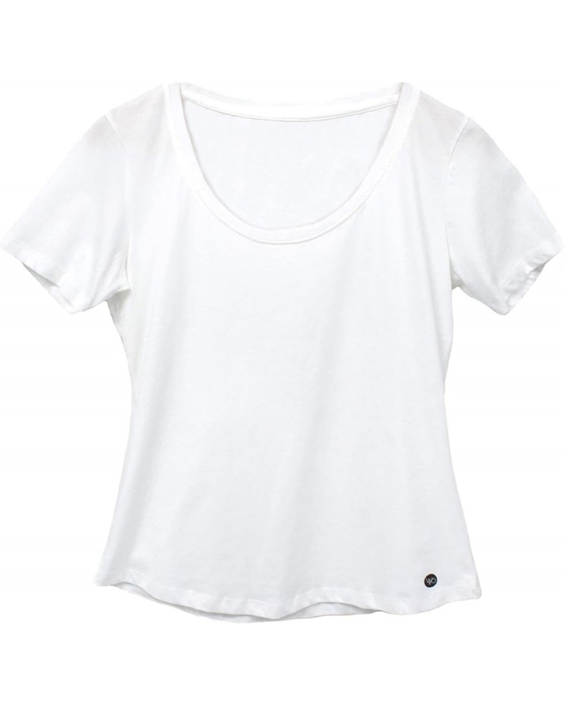 Womens Organic T Shirt White | Fair Trade Scoop Neck Tee | Certified Organic 100% Cotton Shirt - Eco Friendly 1 $24.29 T-Shirts