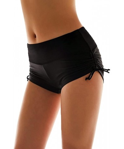 Classical Women's Swim Boardshorts Beach Bikini Bottoms with Adjustable Ties 7 Color XS-XXL Black $11.19 Swimsuits