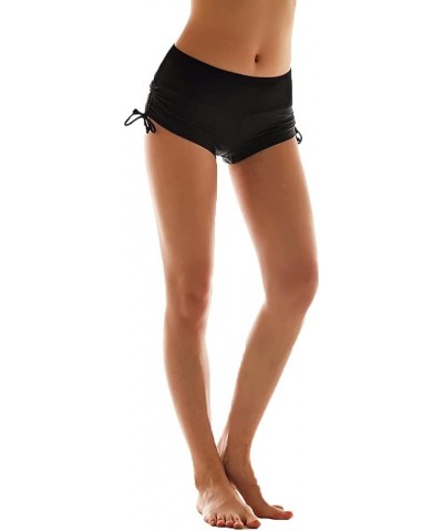 Classical Women's Swim Boardshorts Beach Bikini Bottoms with Adjustable Ties 7 Color XS-XXL Black $11.19 Swimsuits