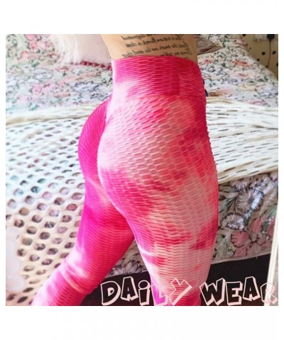 Booty Leggings for Women Textured Scrunch Butt Lift Yoga Pants Slimming Workout High Waisted Anti Cellulite Tights 2 Candy $8...