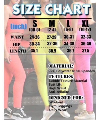 Booty Leggings for Women Textured Scrunch Butt Lift Yoga Pants Slimming Workout High Waisted Anti Cellulite Tights 2 Candy $8...