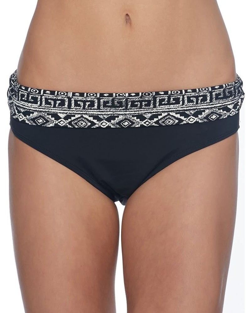 Women's Standard Mid Waist Full Coverage Bikini Bottom Swimsuit Cascades Print $8.77 Swimsuits