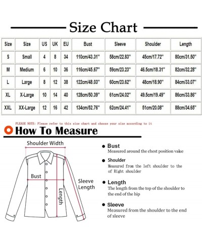 Women's Winter Thick Coat Warm Faux Lamb Wool Lined Jacket Casual Long Sleeve Lapel Button Sherpa Jackets Outerwear Winter Sh...