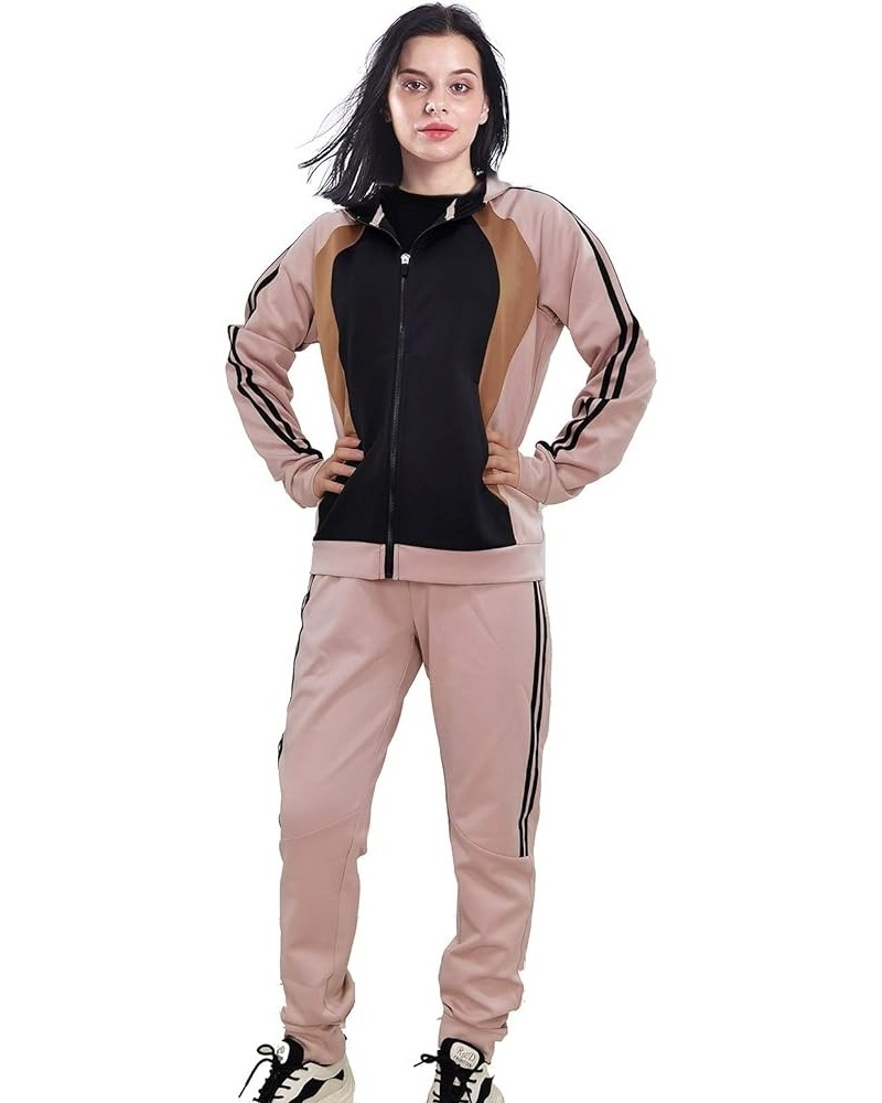 Track Suits for Women Set Casual 2 Piece Outfits Sweatsuit Dusty Pink 601 $26.54 Activewear