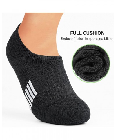 No Show Socks Womens Low Cut Ankle Socks White Black Athletic Running Socks Cushioned Size 8-10 $19.49 Activewear