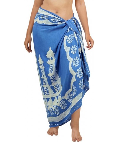 Women's Batik Sarongs Bikinis Long Vacation Pareos Beach Dashiki Cover Ups Beachwear Dress Women Sarong for Swimwear Monument...