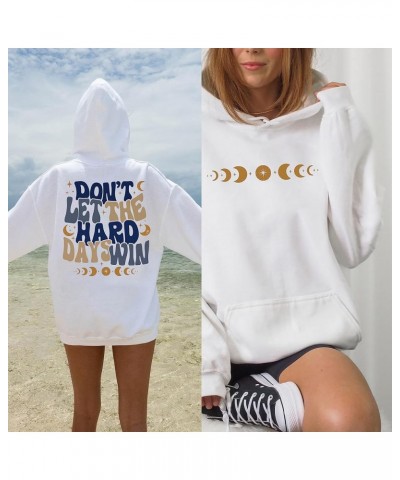 Don't Let The Hard Day Win Hoodie, ACOTAR Sweatshirt, VSCO Girl Positive Hoodie, Motivational Hoodie, Bookish Shirt Black $16...