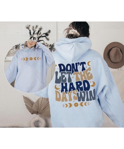 Don't Let The Hard Day Win Hoodie, ACOTAR Sweatshirt, VSCO Girl Positive Hoodie, Motivational Hoodie, Bookish Shirt Black $16...