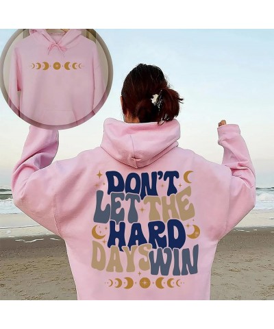 Don't Let The Hard Day Win Hoodie, ACOTAR Sweatshirt, VSCO Girl Positive Hoodie, Motivational Hoodie, Bookish Shirt Black $16...