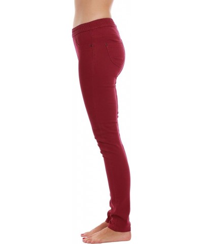 Solid Jeggings for Women Wine $10.75 Leggings