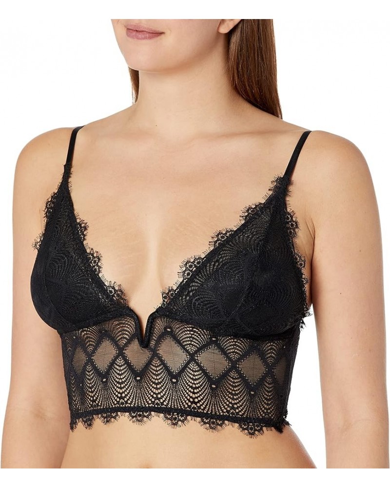 Women's Allure Cropped Camisole Black $33.77 Tanks