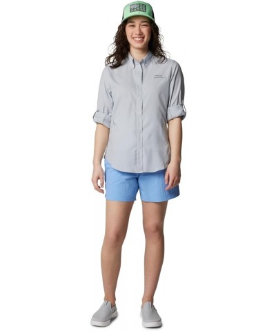 Women's Tamiami Ii Long Sleeve Shirt Cirrus Grey $23.61 Blouses