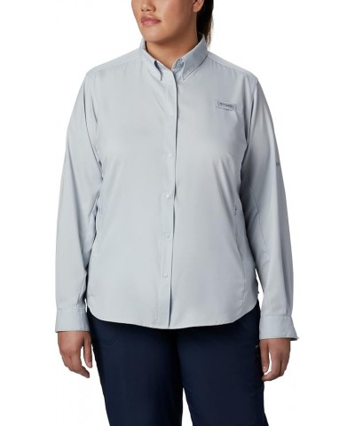 Women's Tamiami Ii Long Sleeve Shirt Cirrus Grey $23.61 Blouses