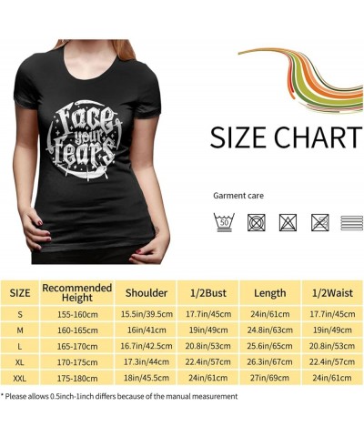 Women's T-Shirt Cotton Shirts Short Sleeve Tee for Womens Black Black 4 $7.27 T-Shirts