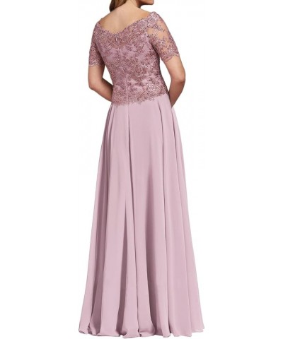 Mother of The Bride Dresses Long Evening Dress V Neck Beaded Wedding Guest Dresses for Women Chiffon Formal Gowns Champagne $...