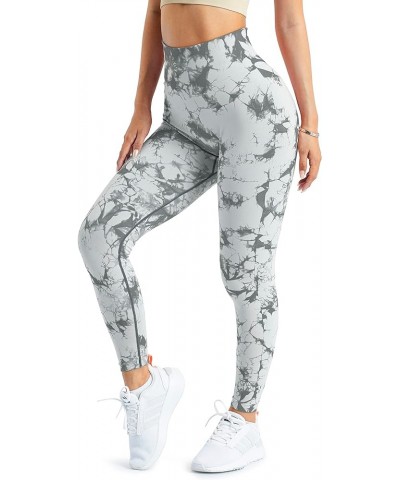 Women Seamless Workout Leggings with Pockets Scrunch Butt Lifting Gym Leggings High Waisted Yoga Pants 1 Tiedye Lightgrey $11...