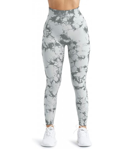 Women Seamless Workout Leggings with Pockets Scrunch Butt Lifting Gym Leggings High Waisted Yoga Pants 1 Tiedye Lightgrey $11...