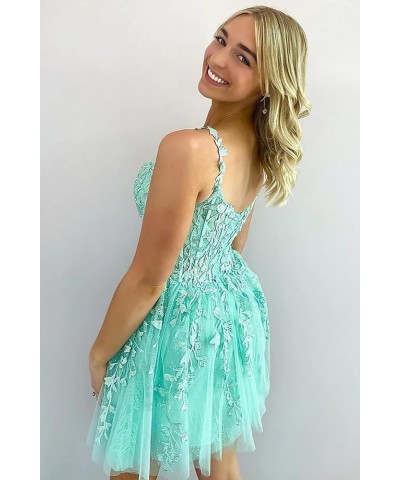 Womens Lace Homecoming Dresses for Teens 2023 Short Prom Dress A-Line Tulle Cocktail Party Gowns Olive Green $30.24 Dresses