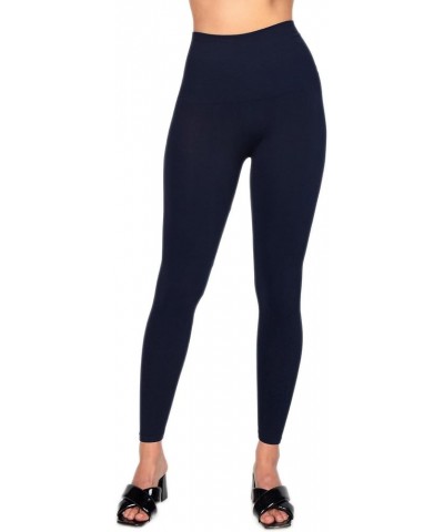 Cropped Tummy Control Seamless Rayon Shaping Leggings. One Size Regular & Extended Navy (2-12) $20.72 Leggings