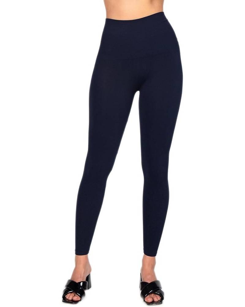 Cropped Tummy Control Seamless Rayon Shaping Leggings. One Size Regular & Extended Navy (2-12) $20.72 Leggings