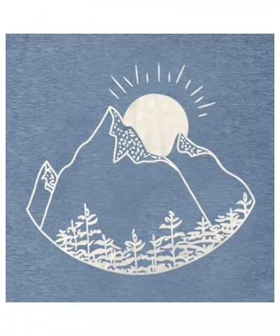 Hiking Mountain Shirts Women Funny Adventure Graphic Tank Top Summer Outdoor Camping Sleeveless Tee Ink Blue-sun $10.97 Tanks