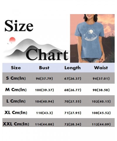 Hiking Mountain Shirts Women Funny Adventure Graphic Tank Top Summer Outdoor Camping Sleeveless Tee Ink Blue-sun $10.97 Tanks