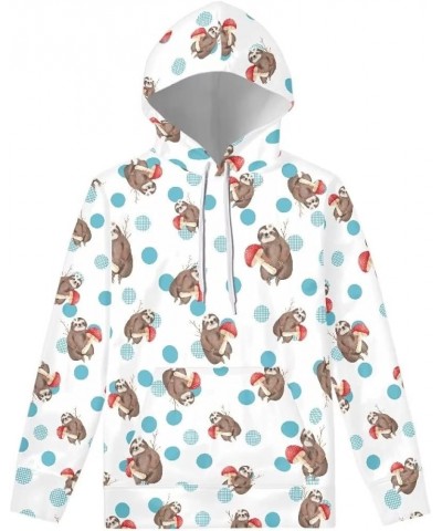 Women's Novelty Animal Print Hoodies Drawstring Casual Pullover Tops with Pockets Dot Mushroom Sloth $11.75 Hoodies & Sweatsh...