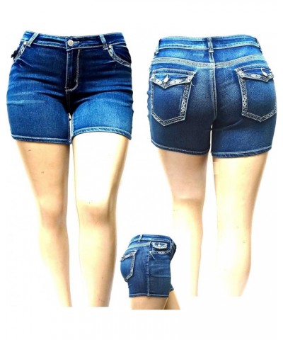 Jack David Women's Premium Plus Size Blue Black Denim Jeans Shorts Stretch Jack David Blueshort-n595 $11.76 Shorts