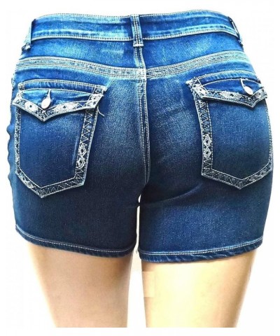 Jack David Women's Premium Plus Size Blue Black Denim Jeans Shorts Stretch Jack David Blueshort-n595 $11.76 Shorts