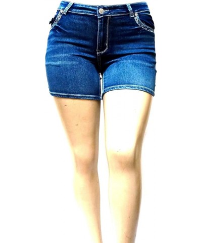 Jack David Women's Premium Plus Size Blue Black Denim Jeans Shorts Stretch Jack David Blueshort-n595 $11.76 Shorts