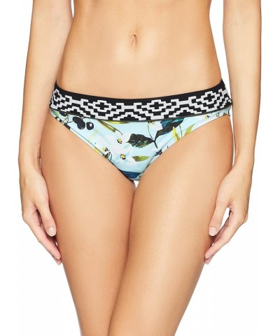 Women's Banded Hipster Bikini Swimsuit Bottom Blue / Floral / Black / White $34.31 Swimsuits