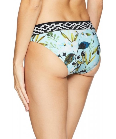 Women's Banded Hipster Bikini Swimsuit Bottom Blue / Floral / Black / White $34.31 Swimsuits