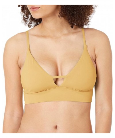 Women's Standard Sol Searcher V Neck Cami Bikini Top Honeysuckle $20.91 Swimsuits