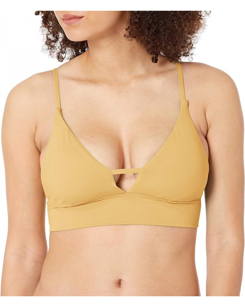 Women's Standard Sol Searcher V Neck Cami Bikini Top Honeysuckle $20.91 Swimsuits