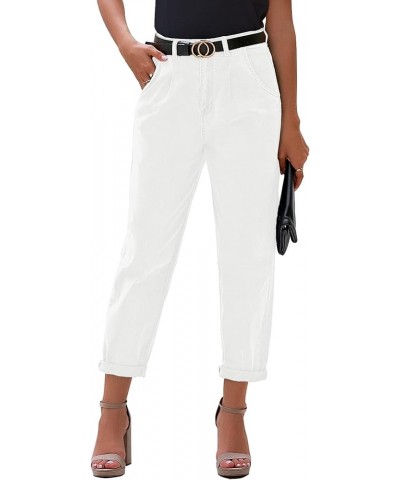 Mom Jeans for Women Trendy High Waisted Stretchy Loose Jeans for Women Denim Pants A Cool White $19.68 Jeans