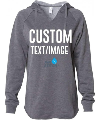 Women PRM2500 Custom Design Your Own Lightweight Hoodie Sweatshirts -Multicolors Shadow $18.00 Hoodies & Sweatshirts