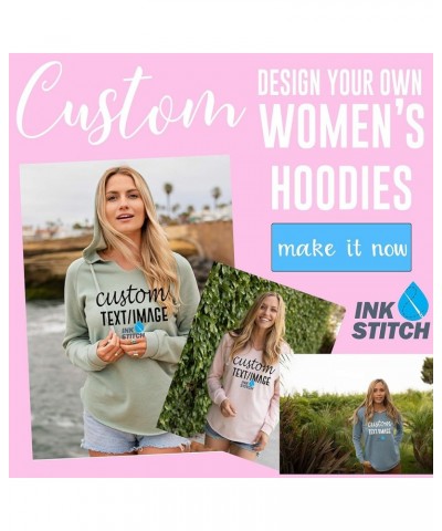 Women PRM2500 Custom Design Your Own Lightweight Hoodie Sweatshirts -Multicolors Shadow $18.00 Hoodies & Sweatshirts