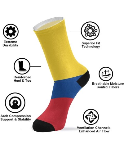 Novelty crew socks Quick-drying sports socks for fitness, running, cycling Color2 $7.41 Activewear