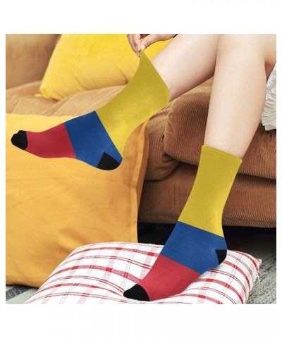 Novelty crew socks Quick-drying sports socks for fitness, running, cycling Color2 $7.41 Activewear