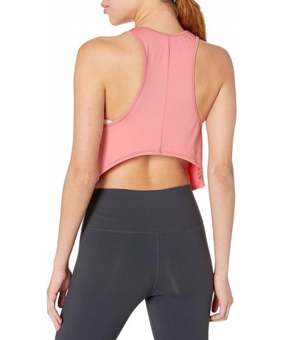 Cropped Workout Tops Open Back Shirts Racerback Athletic Tank Tops for Women Indian Red $10.39 Activewear